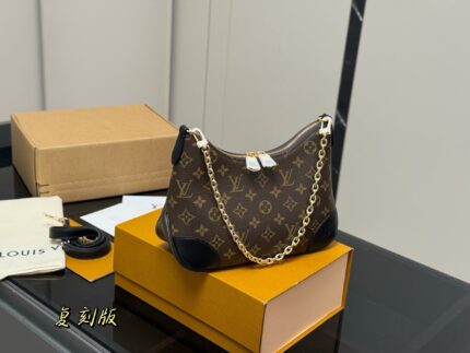 Louis Vuitton Vintage Horn Bag Classic Vintage Single-Shoulder Crossbody Original Hardware With Yellow Leather Versatile And Stylish
