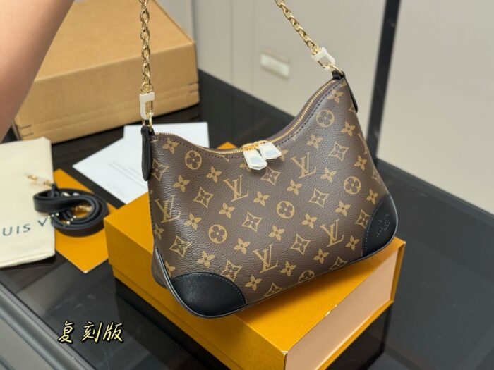 Louis Vuitton Vintage Horn Bag Classic Vintage Single-Shoulder Crossbody Original Hardware With Yellow Leather Versatile And Stylish - Image 2