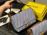 Fendi Vintage Monogram Gold Buckle Bag (Scarf Edition) - Image 2