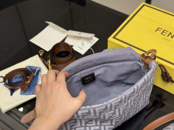 Fendi Vintage Monogram Gold Buckle Bag (Scarf Edition) - Image 4
