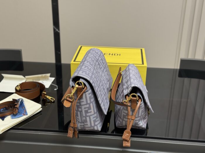 Fendi Vintage Monogram Gold Buckle Bag (Scarf Edition) - Image 6