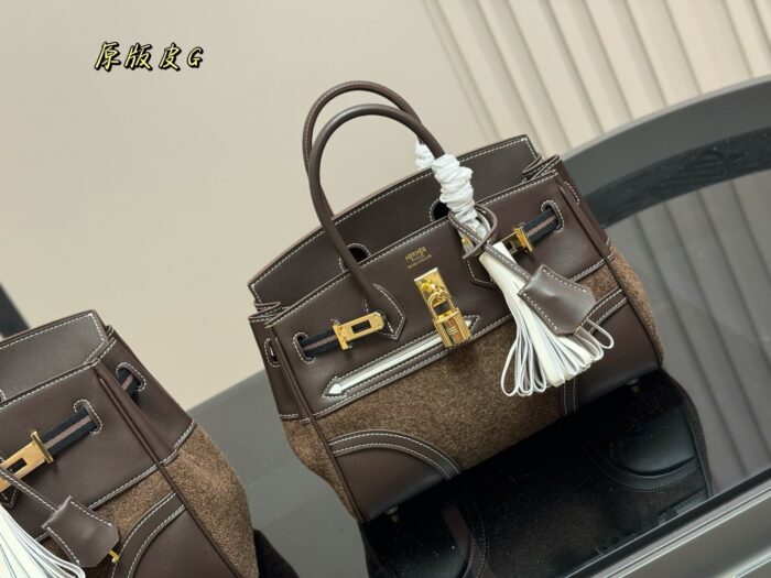 Hermès Bk30 Handbag In Genuine Top-Grain Cowhide Leather - Image 9