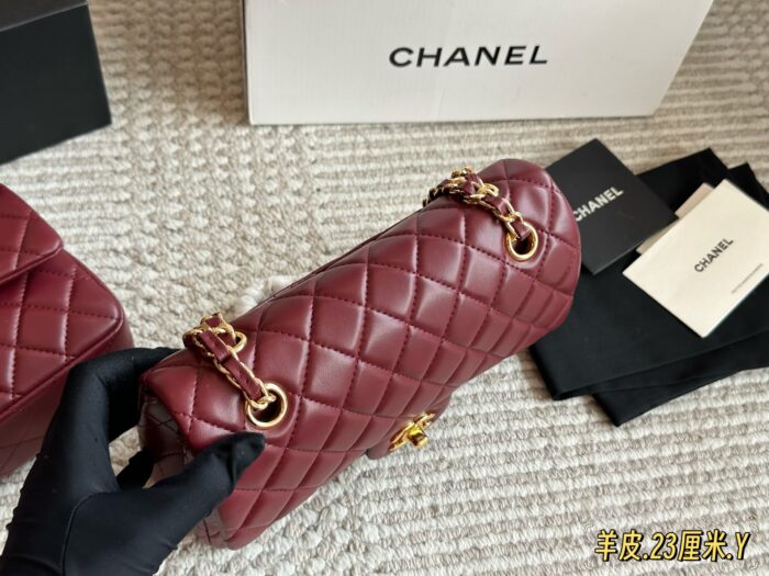Chanel Cf Series Lambskin Diamond Quilted Chain Bag - Enhanced Edition - Image 3