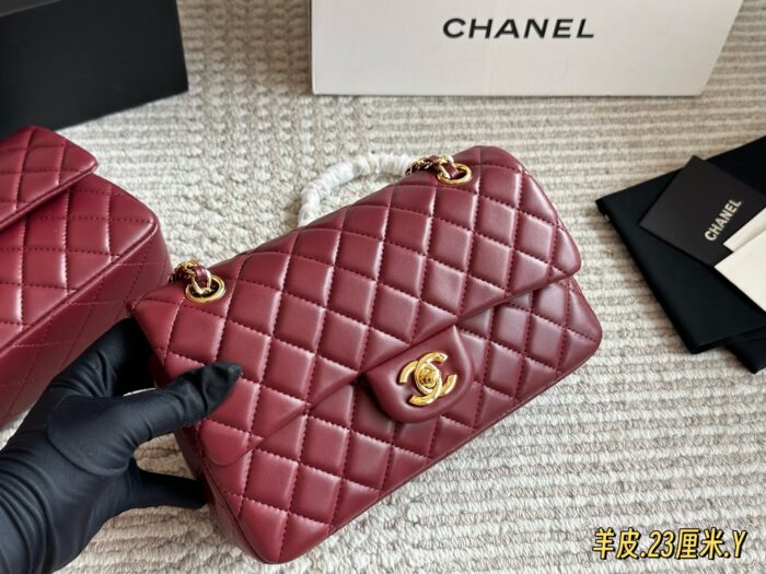Chanel Cf Series Lambskin Diamond Quilted Chain Bag - Enhanced Edition - Image 7
