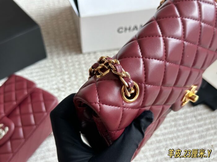 Chanel Cf Series Lambskin Diamond Quilted Chain Bag - Enhanced Edition - Image 8