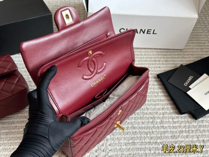 Chanel Cf Series Lambskin Diamond Quilted Chain Bag - Enhanced Edition - Image 9