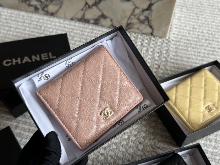 Chanel Classic Short Caviar Full-Leather Top-Grain Cowhide Wallet - Image 2