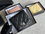 Chanel Classic Short Caviar Full-Leather Top-Grain Cowhide Wallet - Image 3