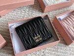 Miu Miu Classic Compact Wallet Full Leather Interior And Exterior, Top-Grain Cowhide Complete With Box - Image 2
