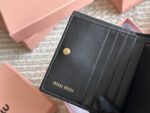 Miu Miu Classic Compact Wallet Full Leather Interior And Exterior, Top-Grain Cowhide Complete With Box - Image 7