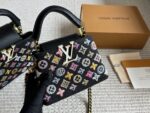 Louis Vuitton Capucines Lady Bag  Gold-Tone Hardware, Monogrammed Large Logo, Extra-Wide Shoulder Strap, Handheld Or Shoulder-Carried. - Image 8