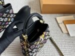 Louis Vuitton Capucines Lady Bag  Gold-Tone Hardware, Monogrammed Large Logo, Extra-Wide Shoulder Strap, Handheld Or Shoulder-Carried. - Image 9