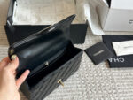 Chanel 23K Gold-Plated Leather Chain Handle Cf Lambskin Handbag With Pale Gold Buckle - Image 9