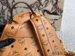 Mcm Classic Backpack Chip Edition Symmetrical Curved Design - Image 7