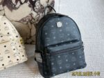 Mcm Classic Backpack Chip Edition Symmetrical Curved Design - Image 12