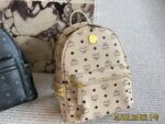 Mcm Classic Backpack Chip Edition Symmetrical Curved Design - Image 13