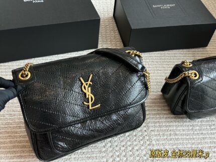 Yves Saint Laurent Niki Haute Couture Edition Imported Cowhide Soft And Supple Texture Women'S Handbag
