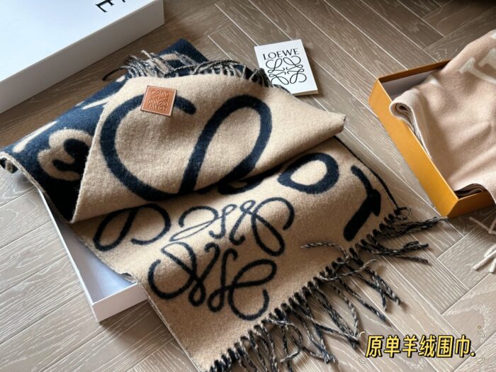 Loewe Graffiti Cashmere Scarf - Soft And Comfortable - Image 2
