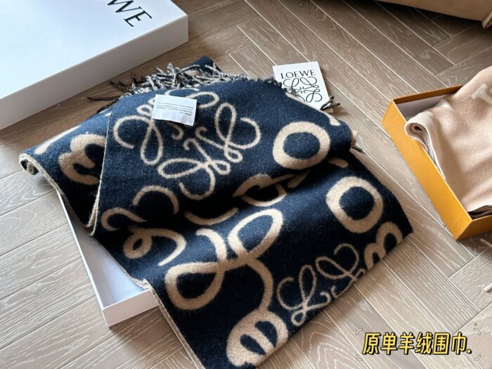 Loewe Graffiti Cashmere Scarf - Soft And Comfortable - Image 5
