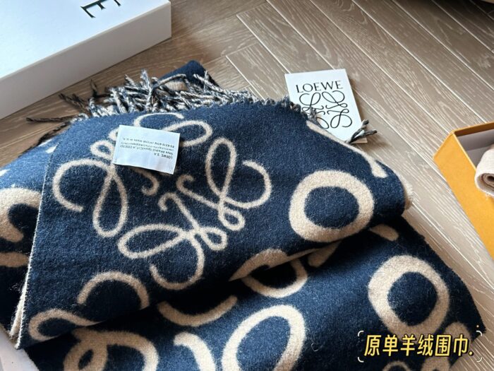 Loewe Graffiti Cashmere Scarf - Soft And Comfortable - Image 6