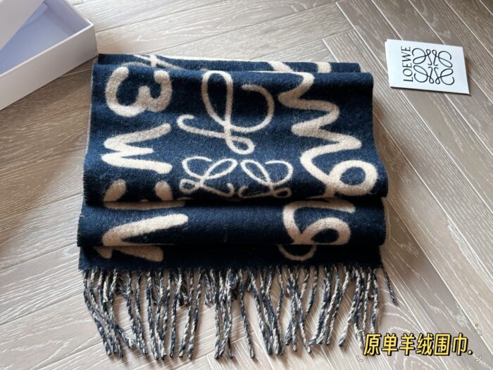Loewe Graffiti Cashmere Scarf - Soft And Comfortable - Image 8