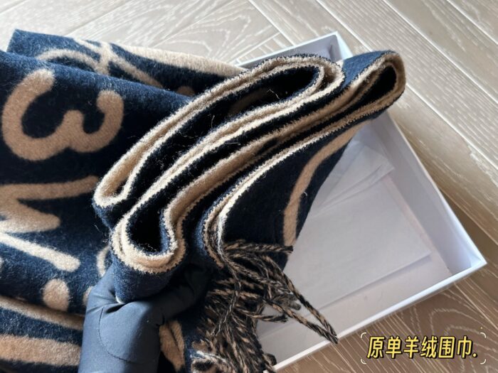 Loewe Graffiti Cashmere Scarf - Soft And Comfortable - Image 9