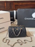 Chanel 25P Grained Leather Bowling Bag - Handheld Crossbody Chain Bag - Image 16