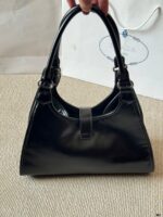 Prada Sound Bags Underarm Bag | Silver Hardware, Distressed Leather, Generous Capacity - Image 6