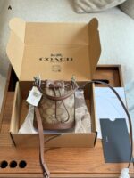 Coach Snowflake Mini Bucket Bag With Adjustable Crossbody Strap Modification