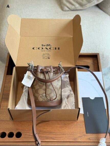 Coach Snowflake Mini Bucket Bag With Adjustable Crossbody Strap Modification