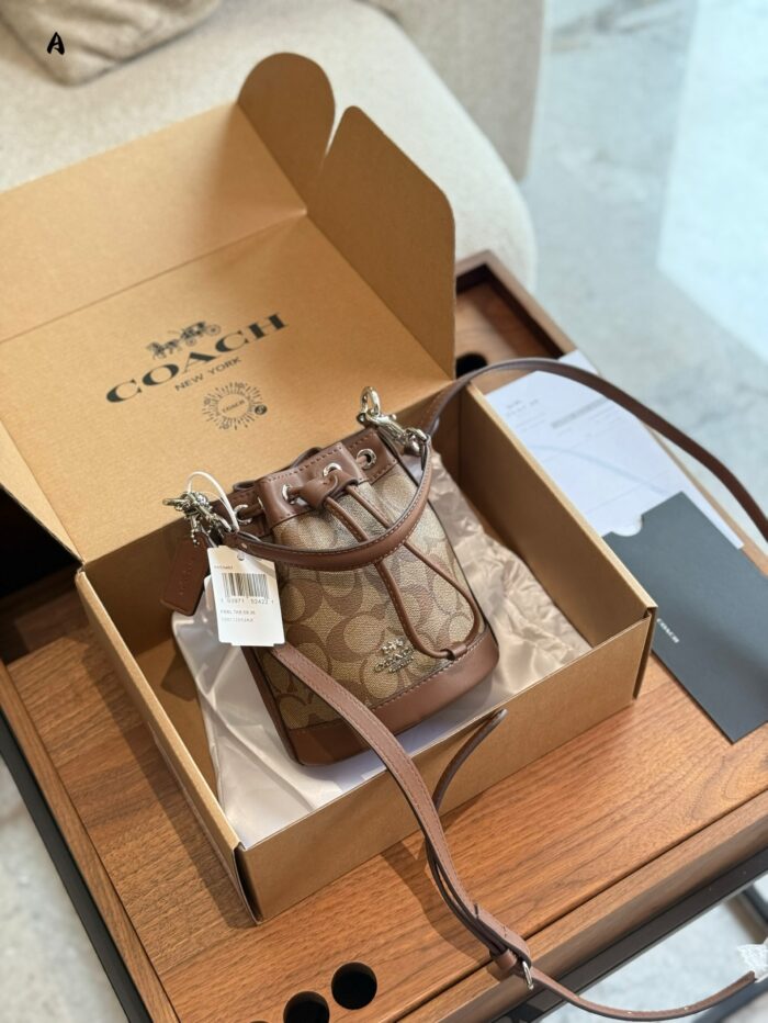 Coach Snowflake Mini Bucket Bag With Adjustable Crossbody Strap Modification - Image 2