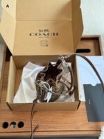 Coach Snowflake Mini Bucket Bag With Adjustable Crossbody Strap Modification - Image 3