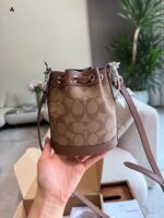 Coach Snowflake Mini Bucket Bag With Adjustable Crossbody Strap Modification - Image 7