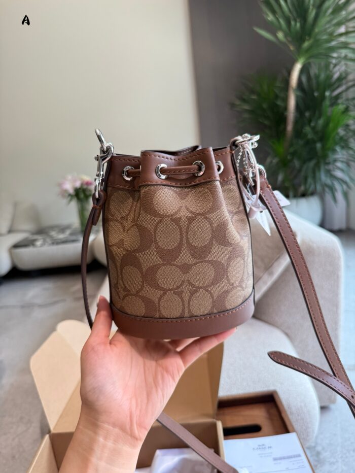 Coach Snowflake Mini Bucket Bag With Adjustable Crossbody Strap Modification - Image 7