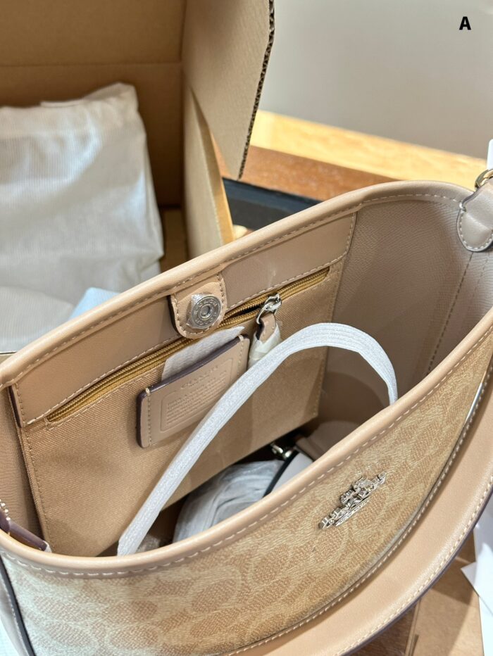 Coach Newcity Bucket Bag Dual-Strap Versatility Light Tea-Coloured New Shade Lightweight And Practical - Image 15
