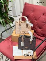 Coach Maggie Collection Tote 25 Small Size Dark Brown Canvas Multiple Carrying Options Ample Storage Capacity