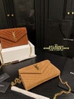 Yves Saint Laurent Suede Envelope Bag Soft And Refined, Versatile And Timeless - Image 8