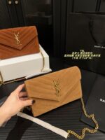 Yves Saint Laurent Suede Envelope Bag Soft And Refined, Versatile And Timeless - Image 9