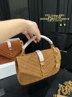 Yves Saint Laurent College Suede Messenger Bag Retro Elegance For Work, Leisure, And Versatile Styling - Image 2