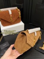 Yves Saint Laurent College Suede Messenger Bag Retro Elegance For Work, Leisure, And Versatile Styling - Image 4