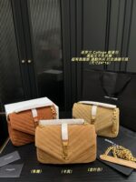 Yves Saint Laurent College Suede Messenger Bag Retro Elegance For Work, Leisure, And Versatile Styling - Image 10