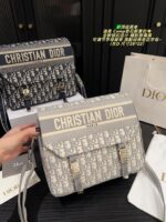 Dior Camp Vintage Print Messenger Bag New Buckle Closure Adjustable Shoulder Strap Lightweight With Generous Capacity - Image 3