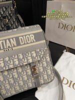 Dior Camp Vintage Print Messenger Bag New Buckle Closure Adjustable Shoulder Strap Lightweight With Generous Capacity - Image 7