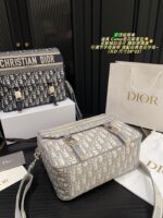 Dior Camp Vintage Print Messenger Bag New Buckle Closure Adjustable Shoulder Strap Lightweight With Generous Capacity - Image 8