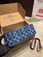 Coach Chambray Underarm Bag With Long Shoulder Strap Retro Elegance Single Shoulder Or Crossbody - Image 8