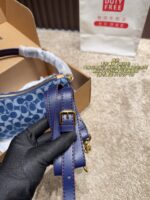 Coach Chambray Underarm Bag With Long Shoulder Strap Retro Elegance Single Shoulder Or Crossbody - Image 9