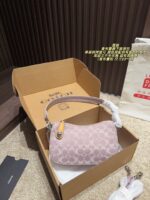 Coach Chambray Underarm Bag With Long Shoulder Strap Retro Elegance Single Shoulder Or Crossbody - Image 10