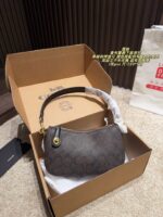 Coach Chambray Underarm Bag With Long Shoulder Strap Retro Elegance Single Shoulder Or Crossbody - Image 16