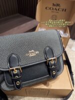 Coach Lucy Series Black Messenger Bag Genuine Leather Edging With Vintage-Inspired Sharp-Line Craftsmanship - Image 6