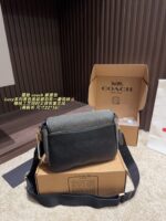 Coach Lucy Series Black Messenger Bag Genuine Leather Edging With Vintage-Inspired Sharp-Line Craftsmanship - Image 8